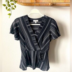 Monteau Black Blouse - Size Small